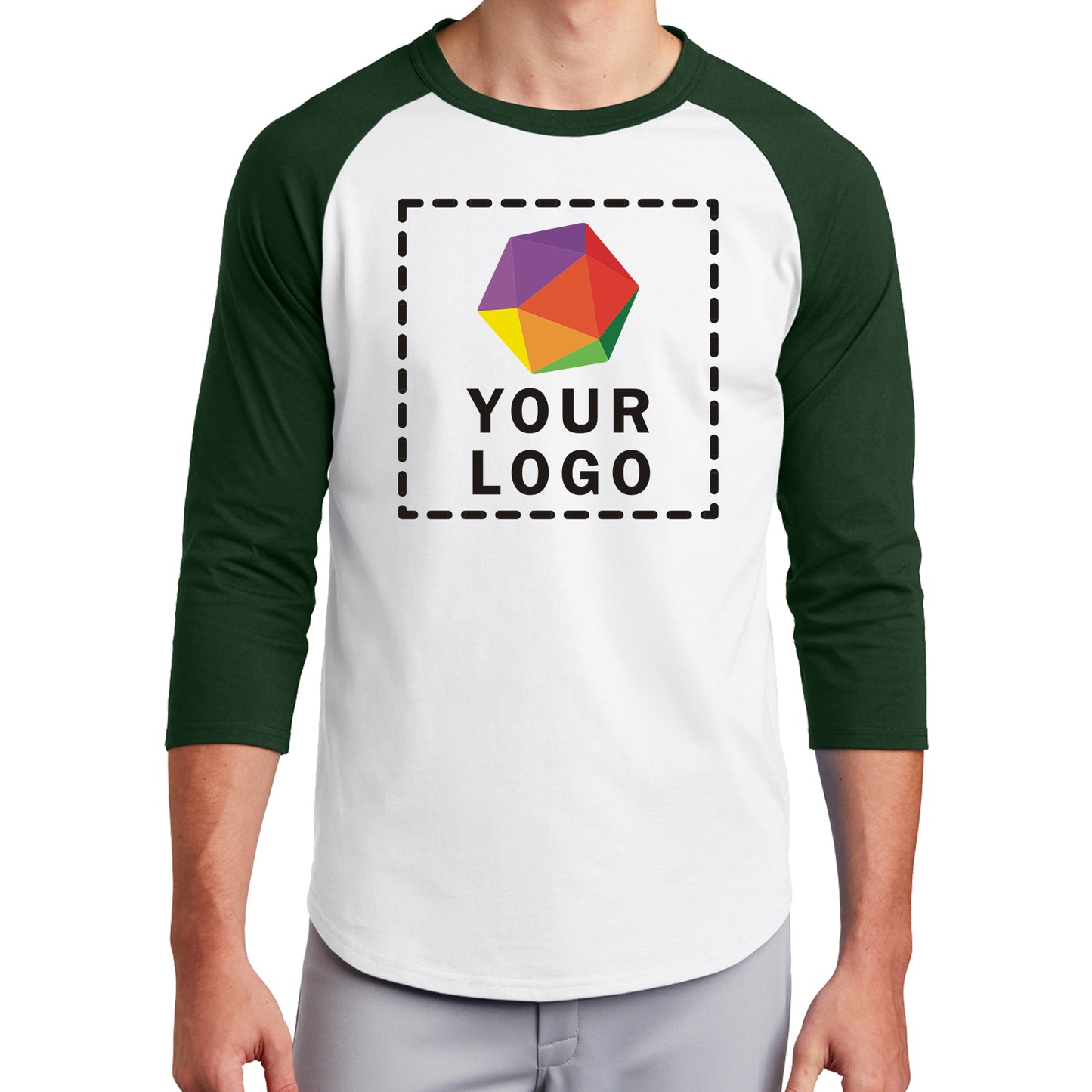 Sport-Tek® Custom Printed Colorblock Raglan Jersey - T200