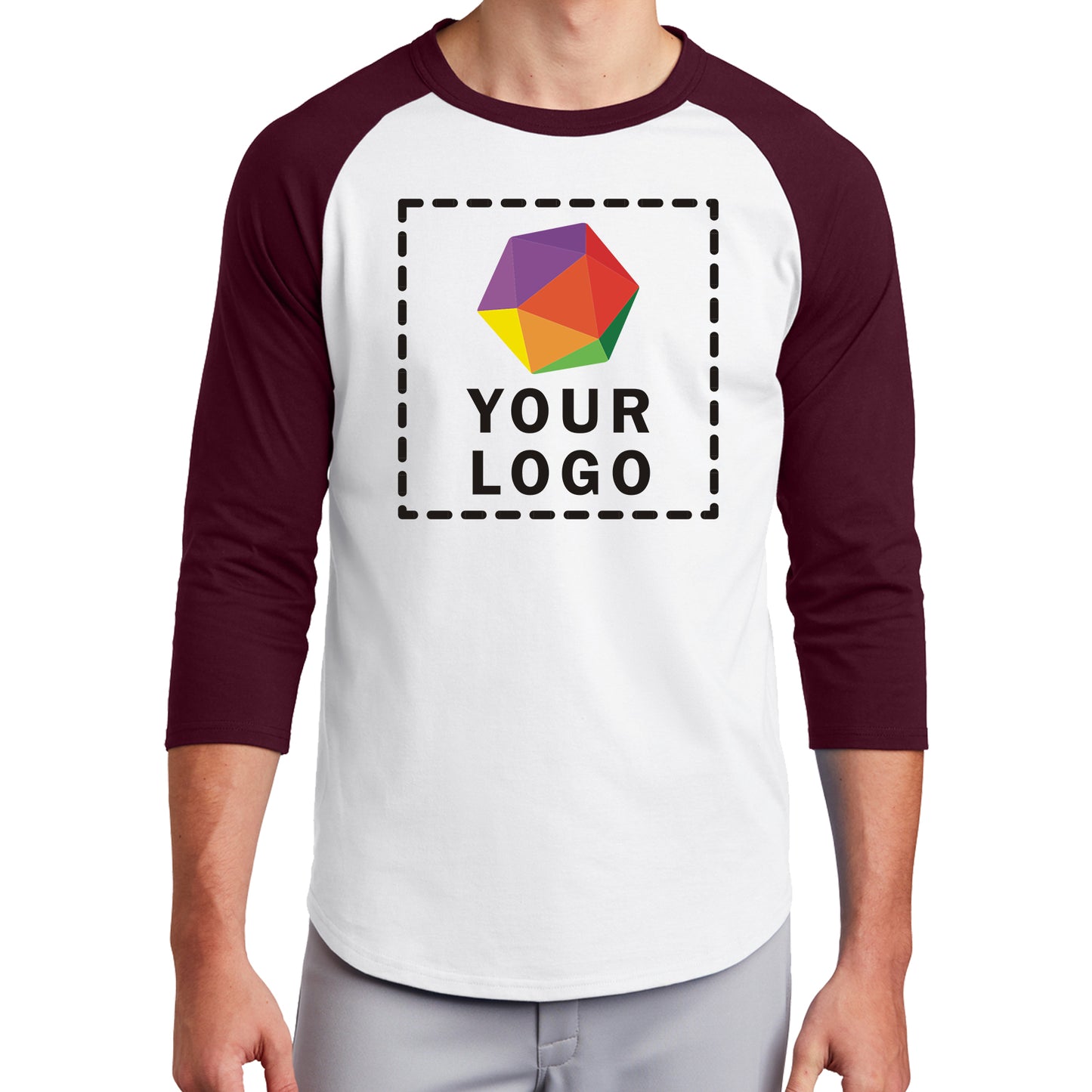 Sport-Tek® Custom Printed Colorblock Raglan Jersey - T200