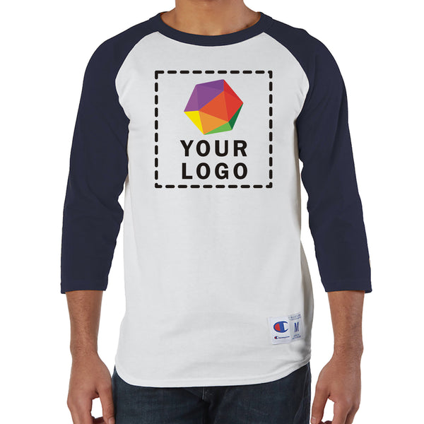 Champion Custom Printed Adult Raglan T-Shirt - T137