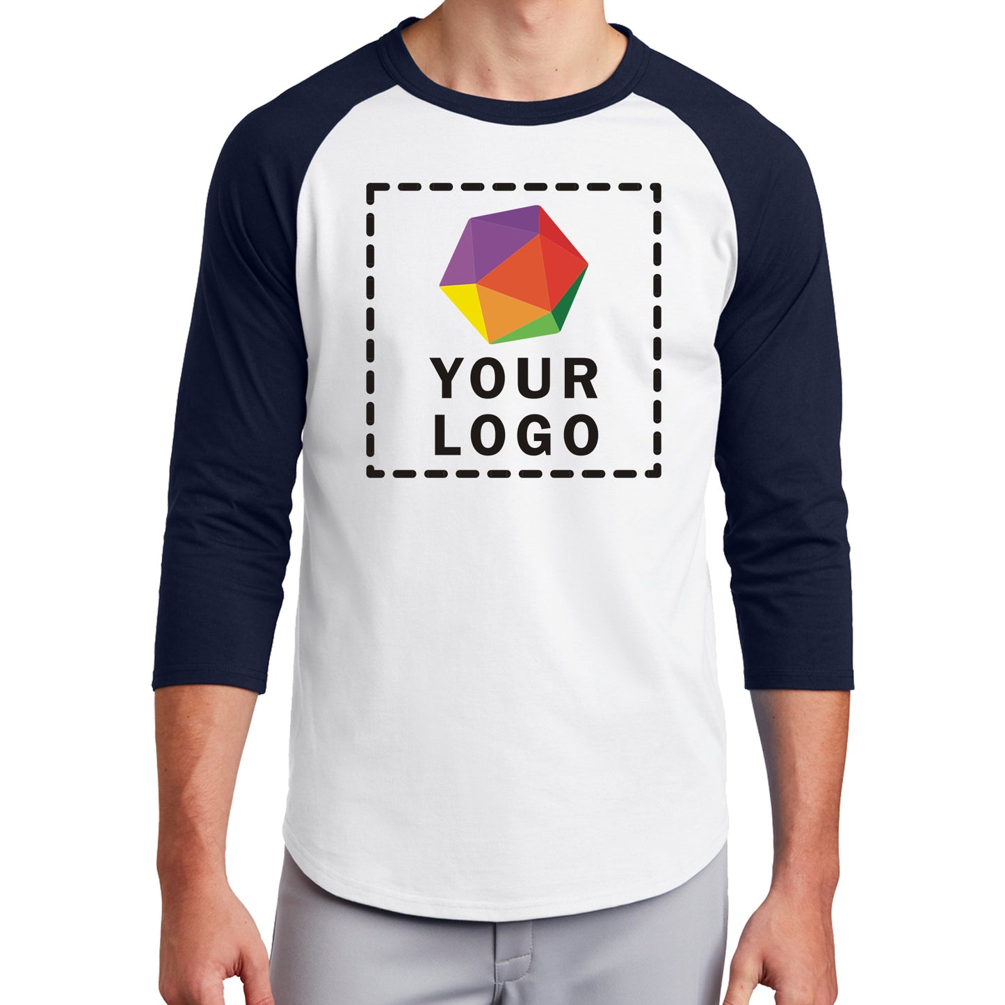 Sport-Tek® Custom Printed Colorblock Raglan Jersey - T200