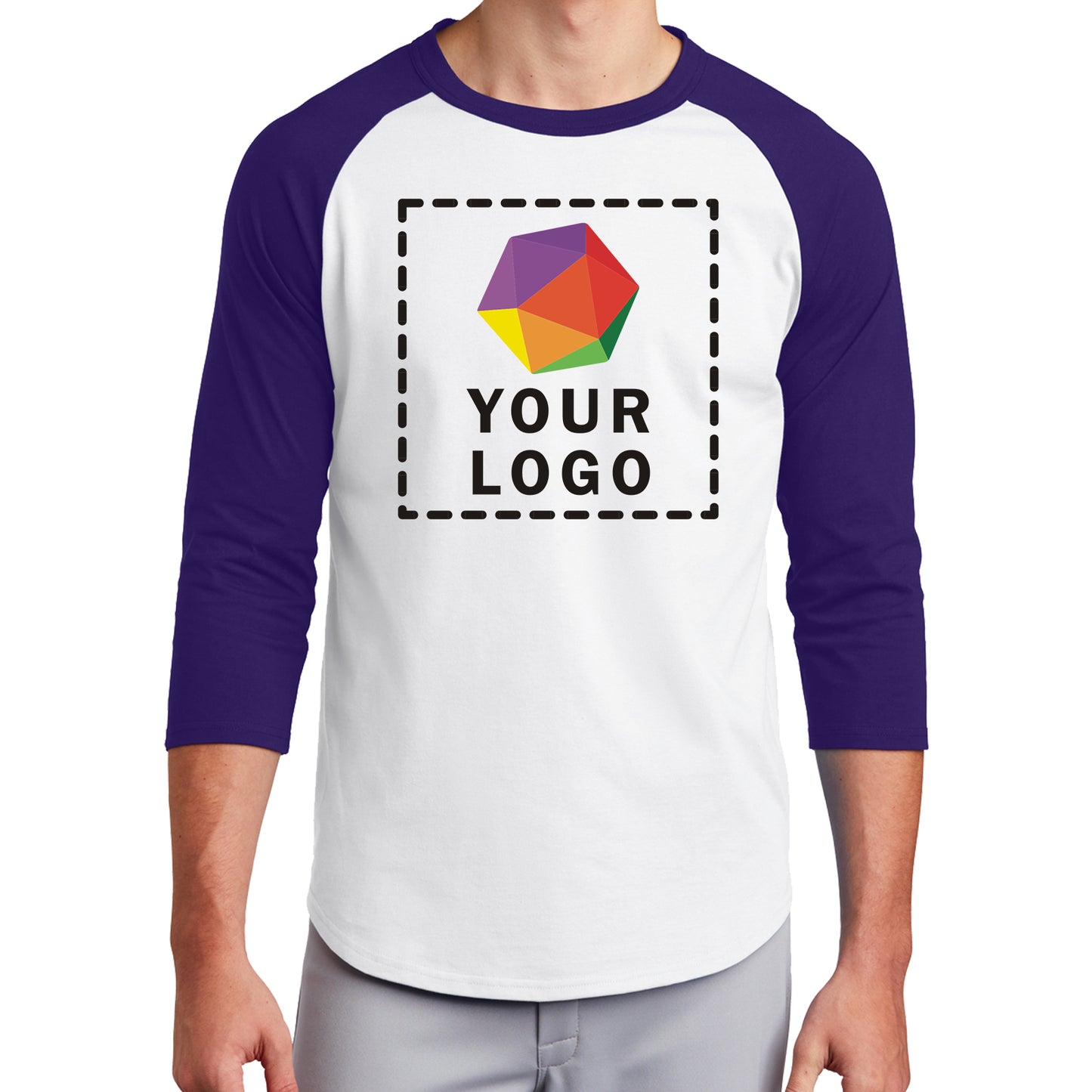 Sport-Tek® Custom Printed Colorblock Raglan Jersey - T200