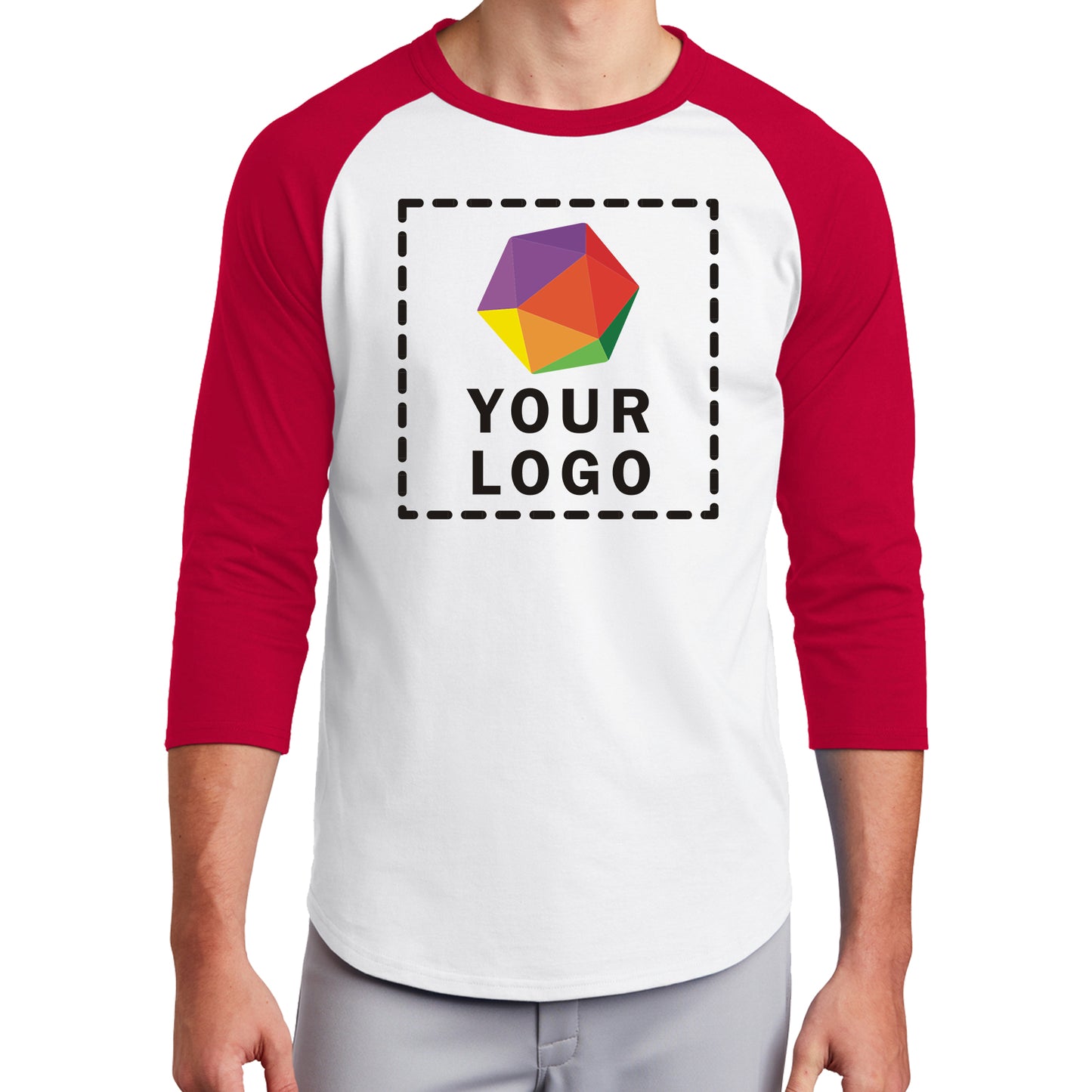 Sport-Tek® Custom Printed Colorblock Raglan Jersey - T200