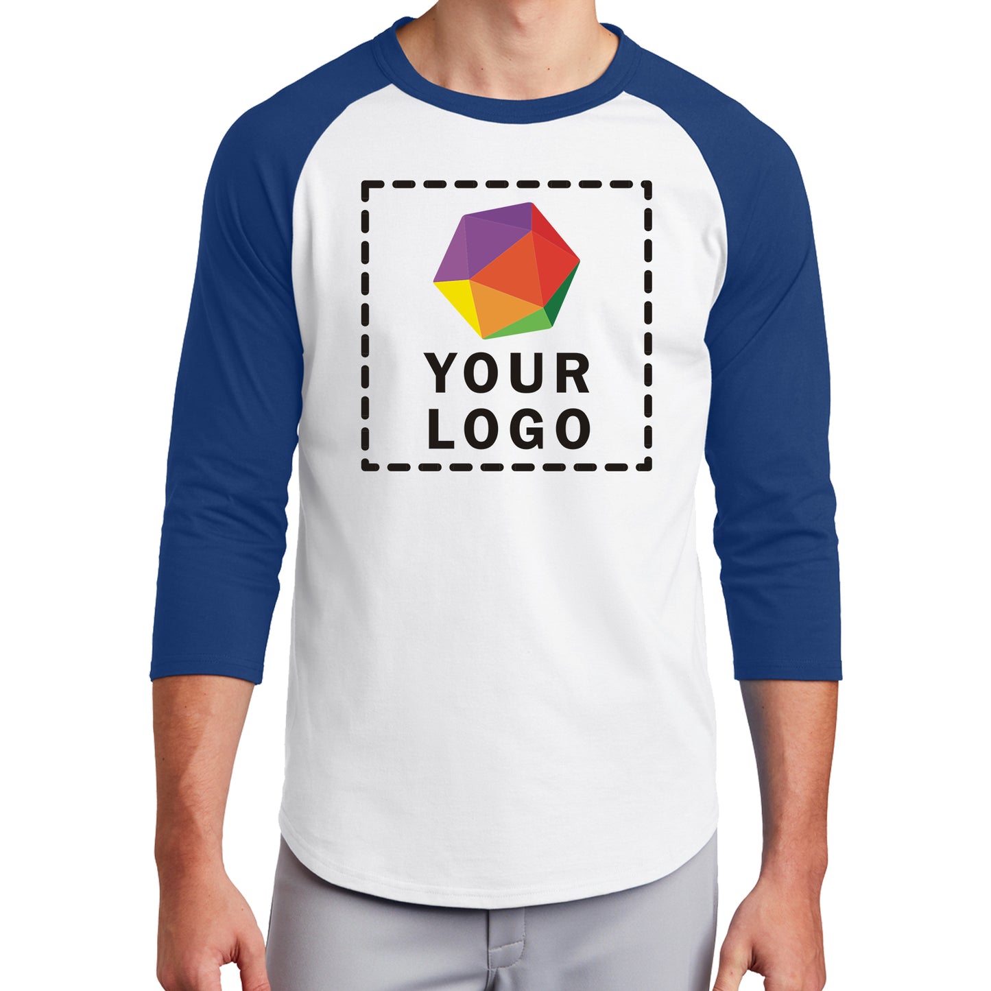 Sport-Tek® Custom Printed Colorblock Raglan Jersey - T200