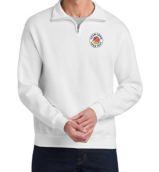 Jerzees®  Custom Embroidered NuBlend® 1/4-Zip Cadet Collar Sweatshirt - 995M