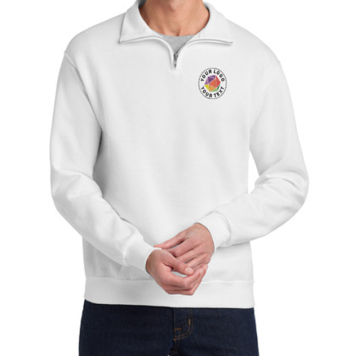 Jerzees®  Custom Embroidered NuBlend® 1/4-Zip Cadet Collar Sweatshirt - 995M