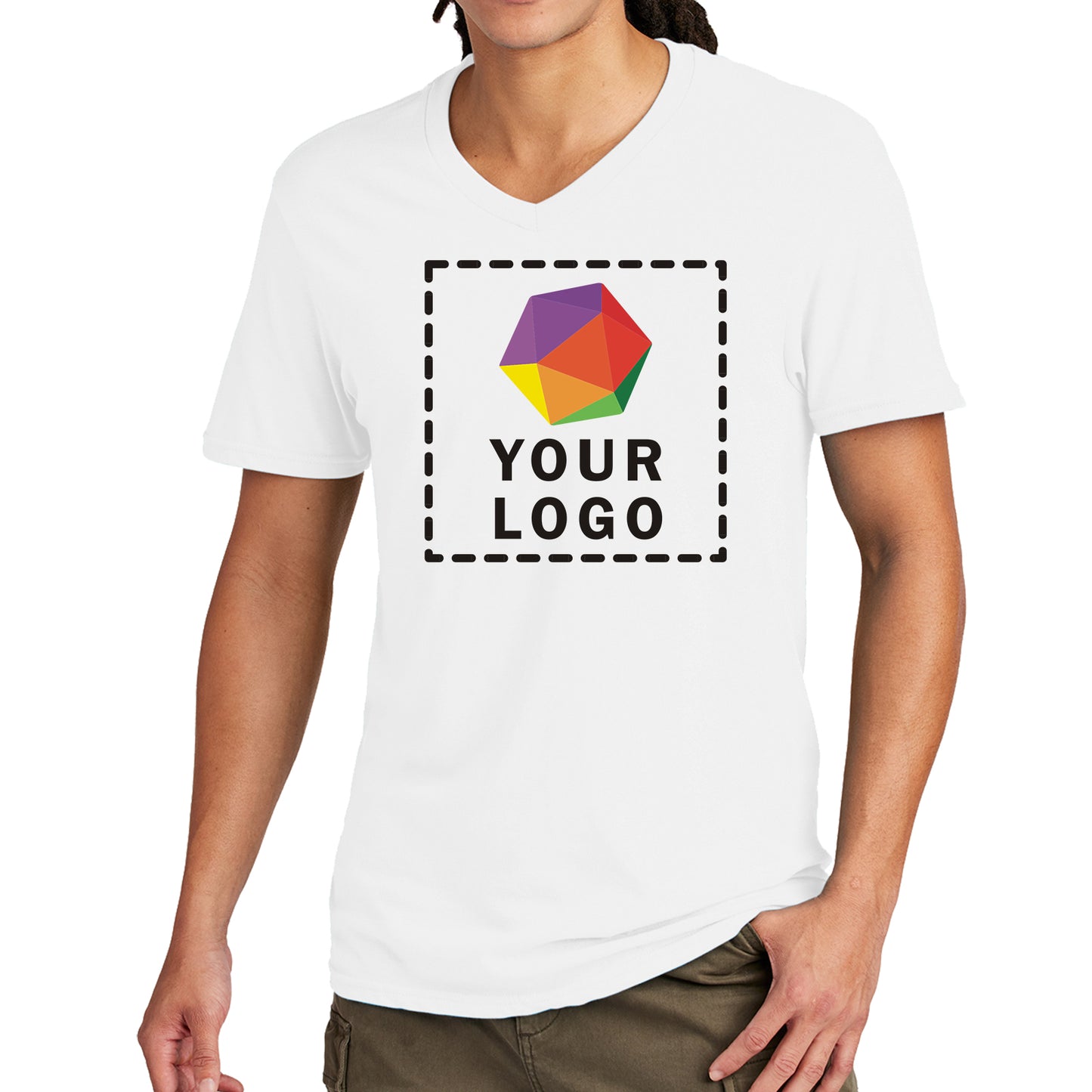 District® Custom Printed Very Important Tee ® V-Neck - DT6500