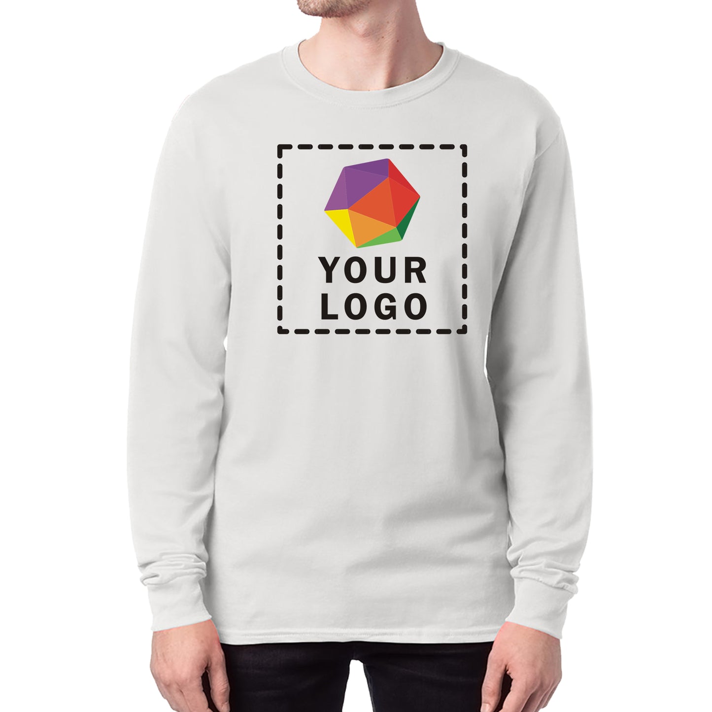 Hanes Men's ComfortSoft® Custom Printed Long-Sleeve T-Shirt - 5286