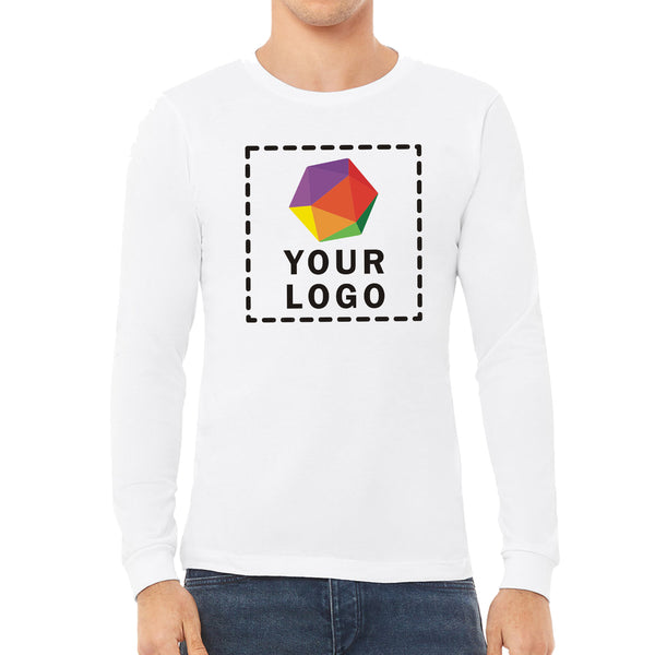 Bella + Canvas Custom Printed Unisex Jersey Long-Sleeve T-Shirt - 3501
