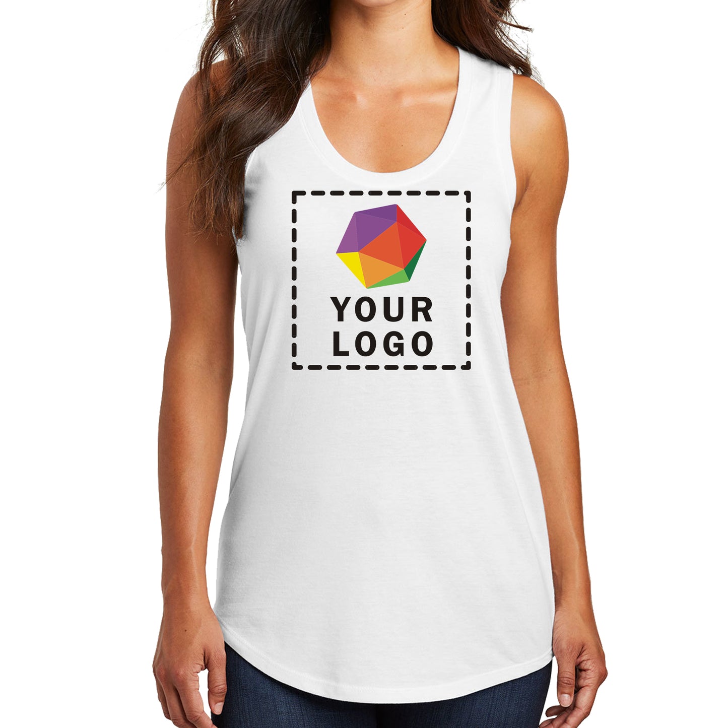 District® Custom Printed Women’s Perfect Tri ® Racerback Tank - DM138L