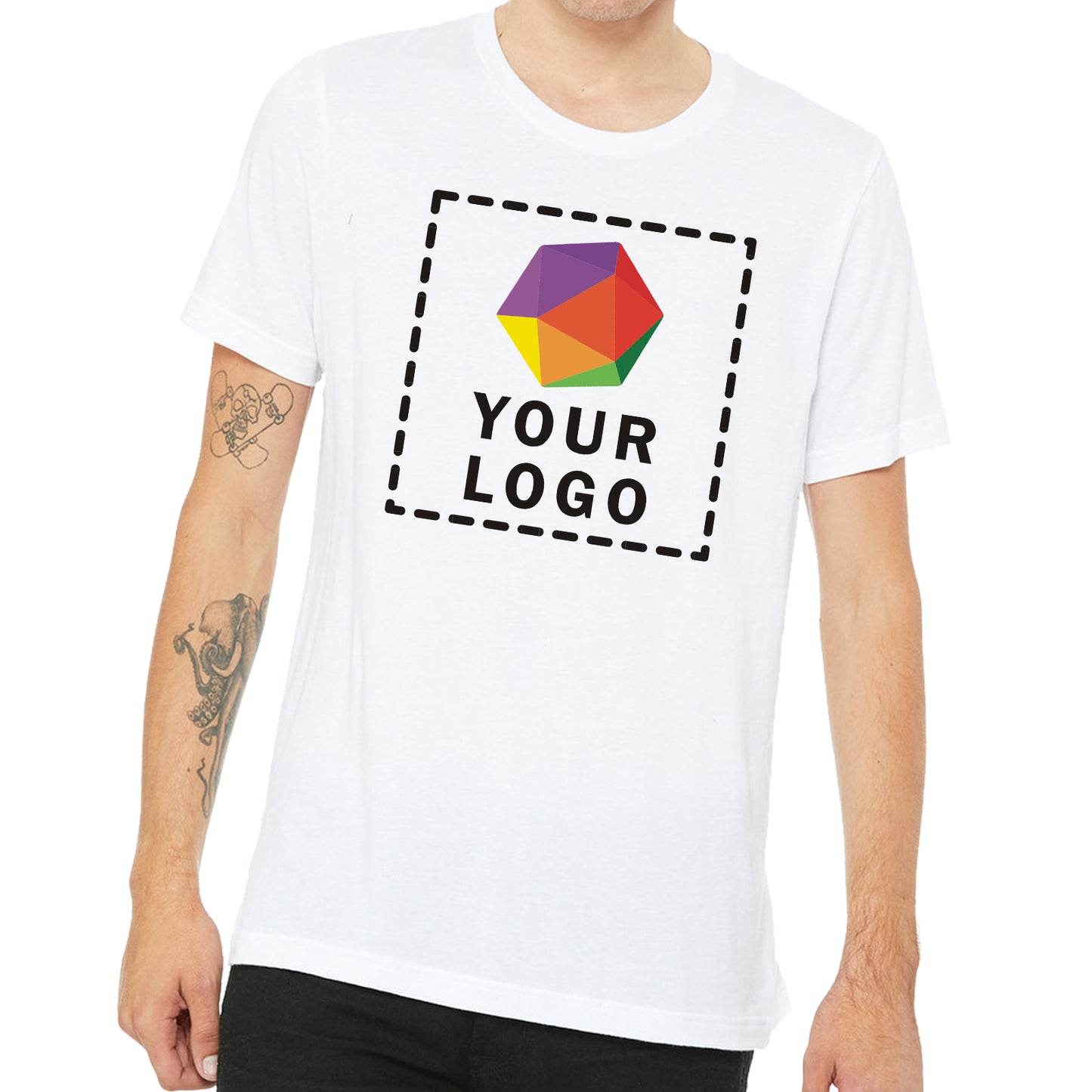 Bella + Canvas Custom Printed Unisex Jersey T-Shirt -3001C