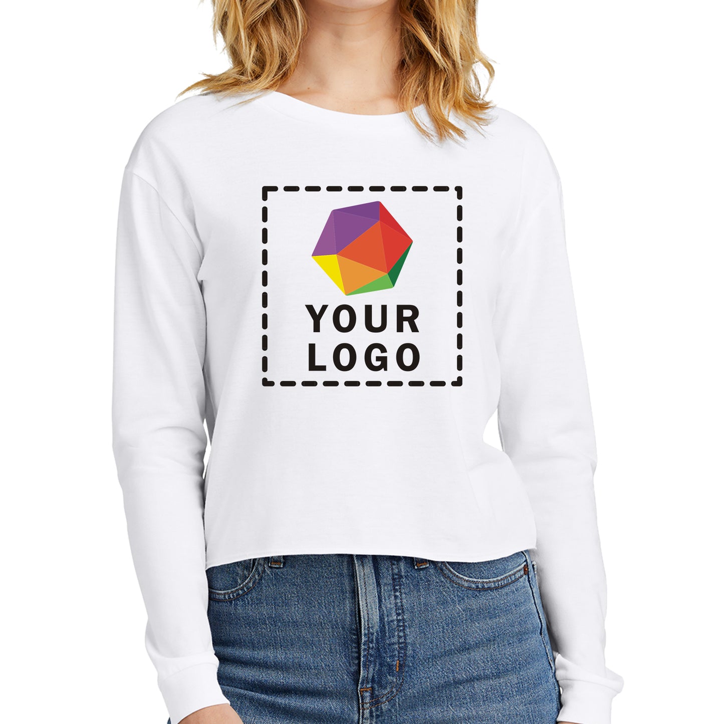 District® Custom Printed Women’s Perfect Tri® Midi Long Sleeve Tee - DT141