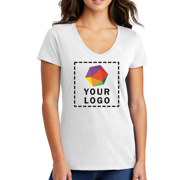 Port & Company® Custom Printed Women's Fan Favorite™ V-Neck Tee - LPC450V