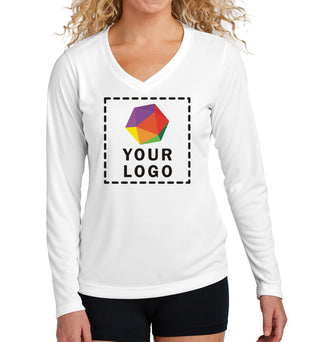 Sport-Tek® Women's Long Sleeve PosiCharge® Competitor™ V-Neck Tee - LST353LS
