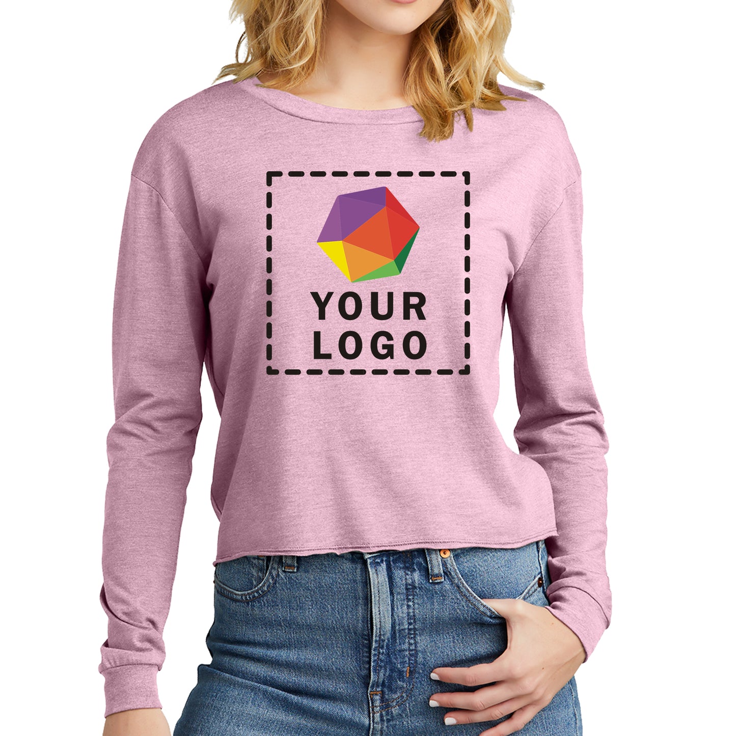 District® Custom Printed Women’s Perfect Tri® Midi Long Sleeve Tee - DT141