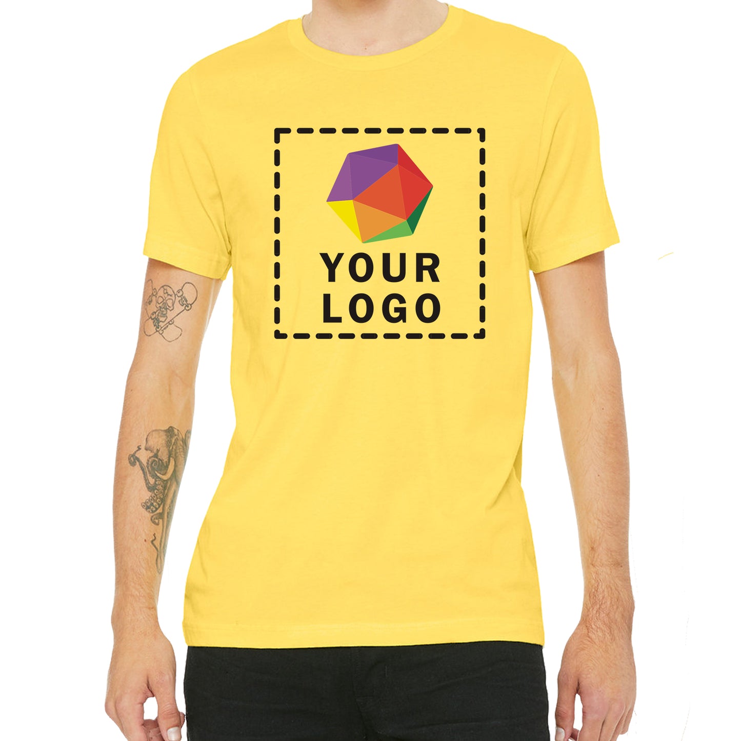 Bella + Canvas Custom Printed Unisex Jersey T-Shirt -3001C