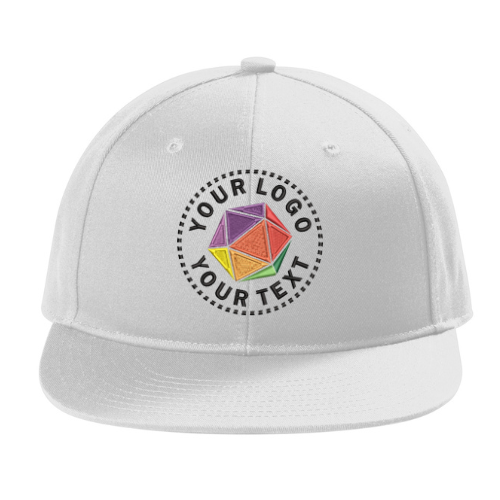 Port Authority® Custom Embroidered Snapback Flat Bill Cap - C406