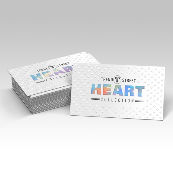 Dual Raised Business Cards - 2"x3.5" (US Standard)