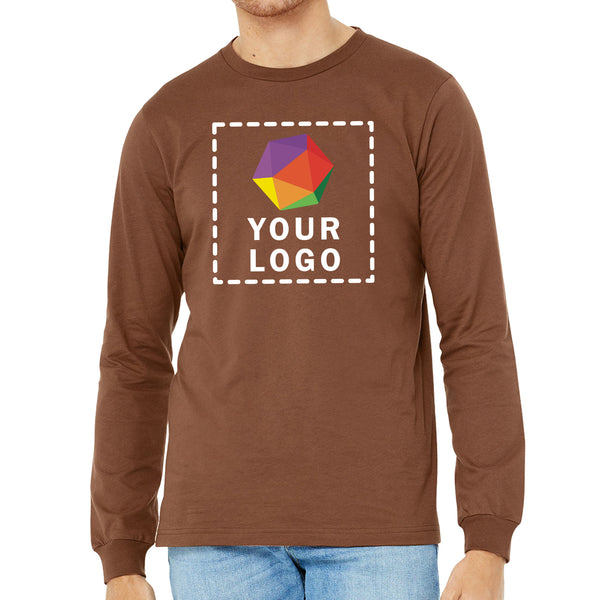 Bella + Canvas Custom Printed Unisex Jersey Long-Sleeve T-Shirt - 3501