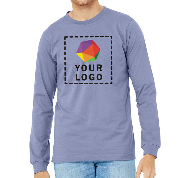 Bella + Canvas Custom Printed Unisex Jersey Long-Sleeve T-Shirt - 3501