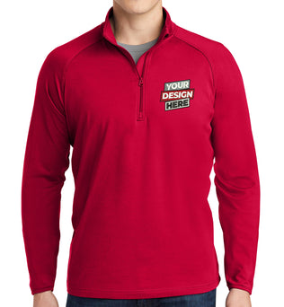 Sport-Tek® Sport-Wick® Stretch 1/4-Zip Pullover: Custom Embroidered Quarter Zip - ST850