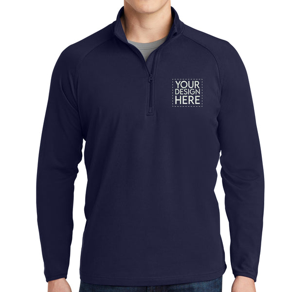 Sport-Tek® Sport-Wick® Stretch 1/4-Zip Pullover: Custom Embroidered Quarter Zip - ST850