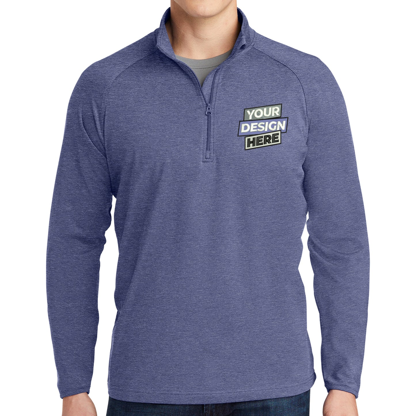 Sport-Tek® Sport-Wick® Stretch 1/4-Zip Pullover: Custom Embroidered Quarter Zip - ST850