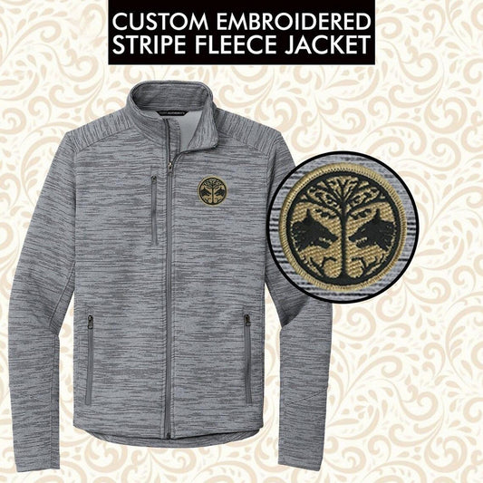 Port Authority® Custom Embroidered Digi Stripe Fleece Jacket - F231