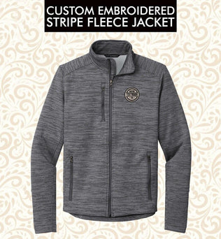 Port Authority® Custom Embroidered Digi Stripe Fleece Jacket - F231