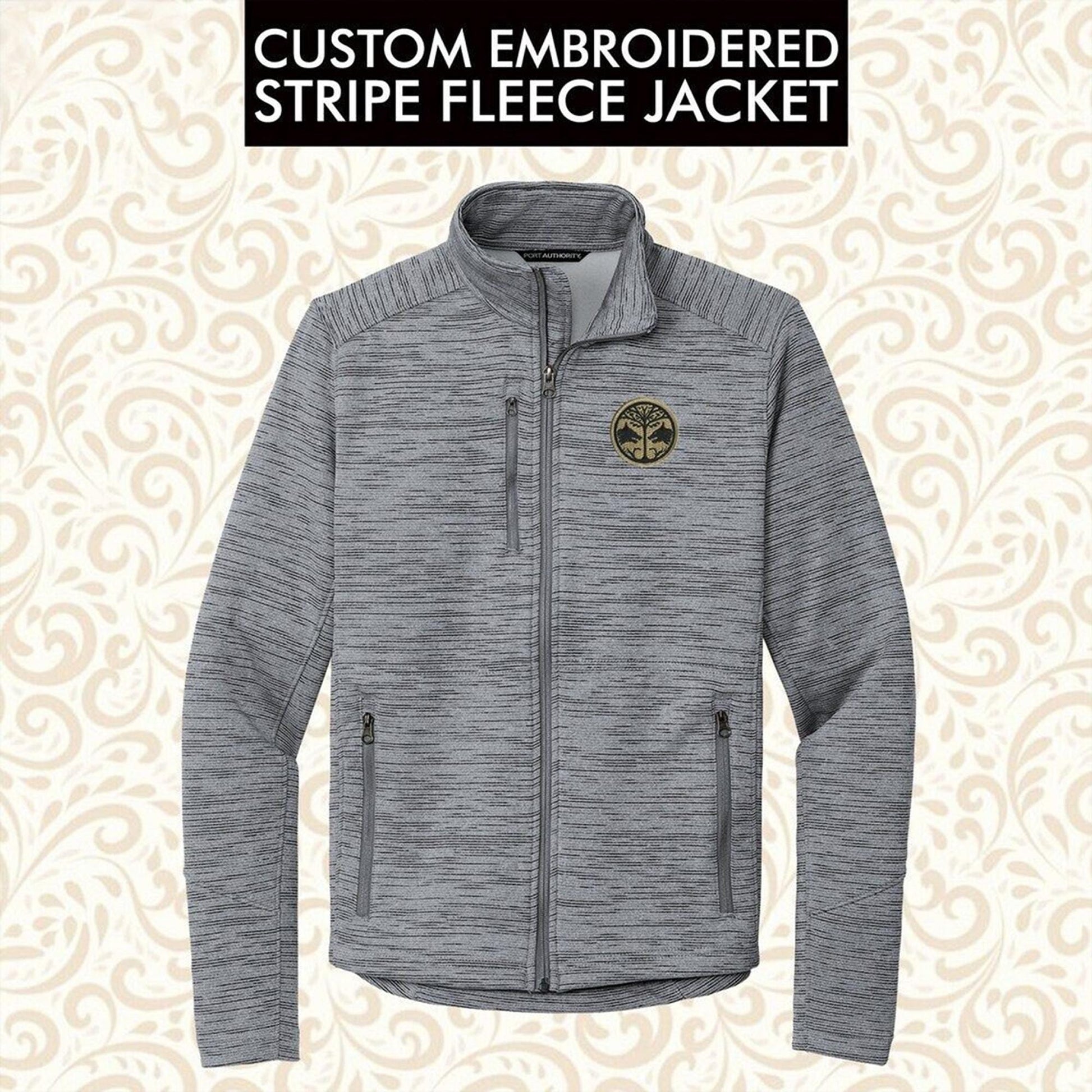 Port Authority® Custom Embroidered Digi Stripe Fleece Jacket - F231