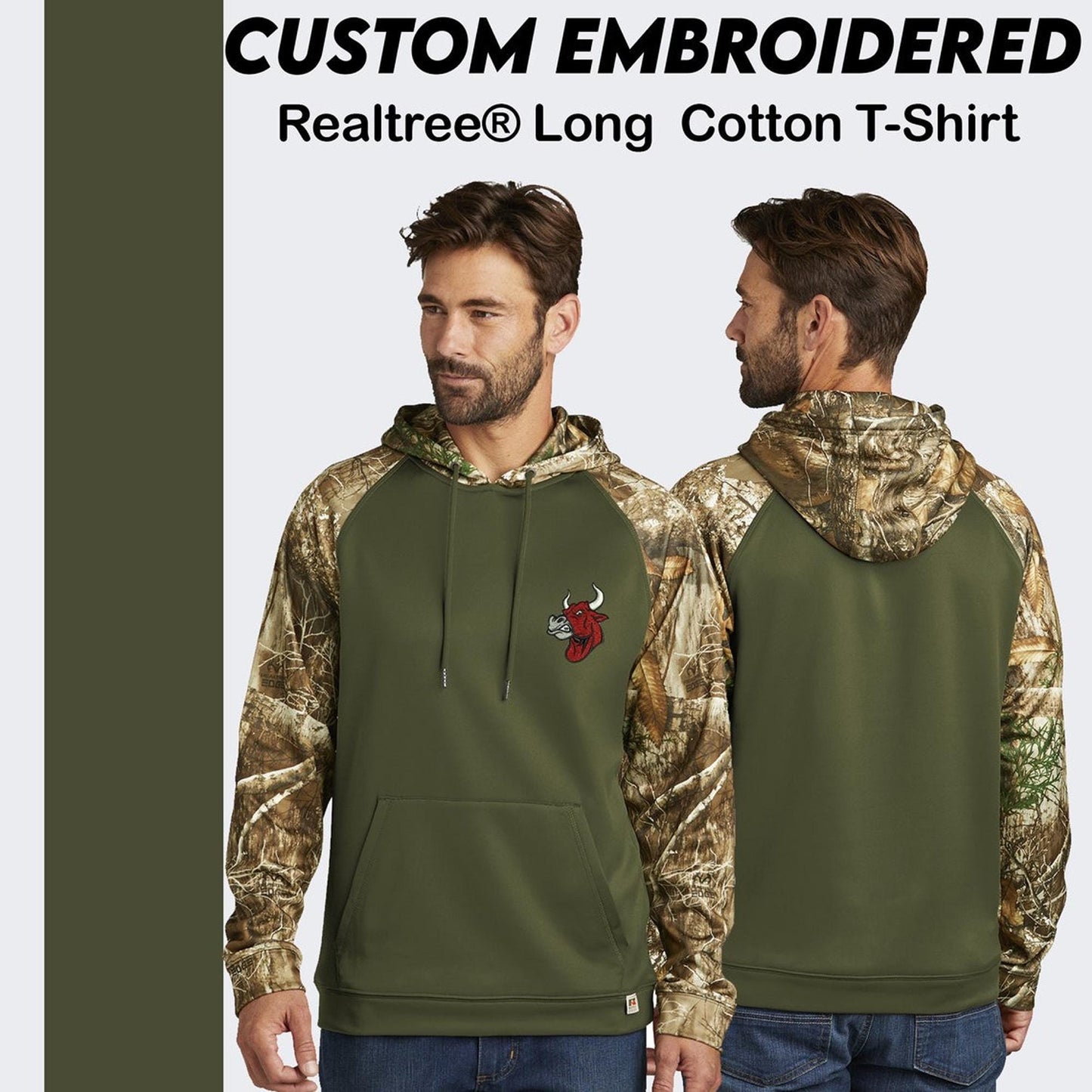 Russell Outdoors™ Realtree® Custom Embroidered Performance Colorblock Pullover Hoodie - RU451