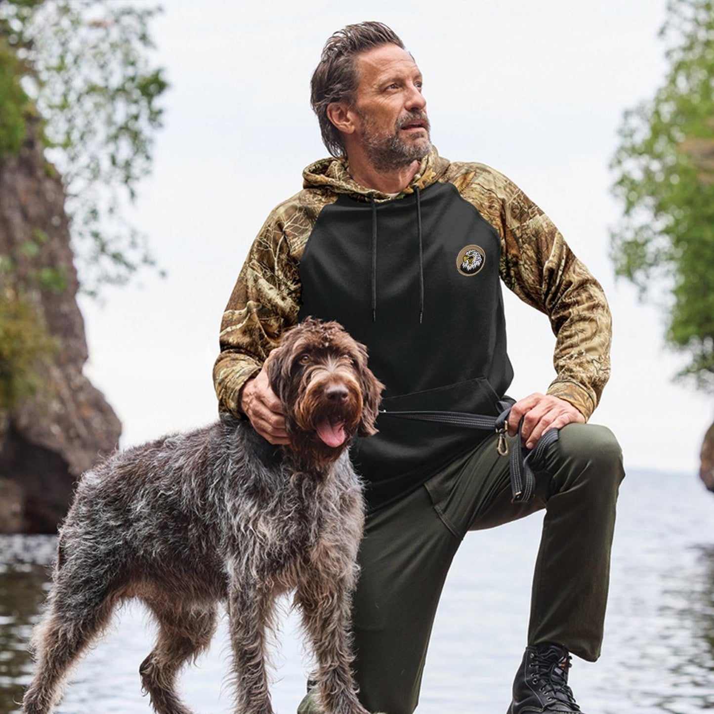 Russell Outdoors™ Realtree® Custom Embroidered Performance Colorblock Pullover Hoodie - RU451