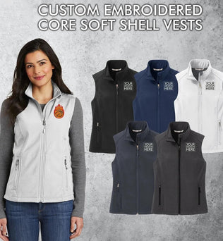 Port Authority® Custom Embroidered Women's Core Soft Shell Vest - L325