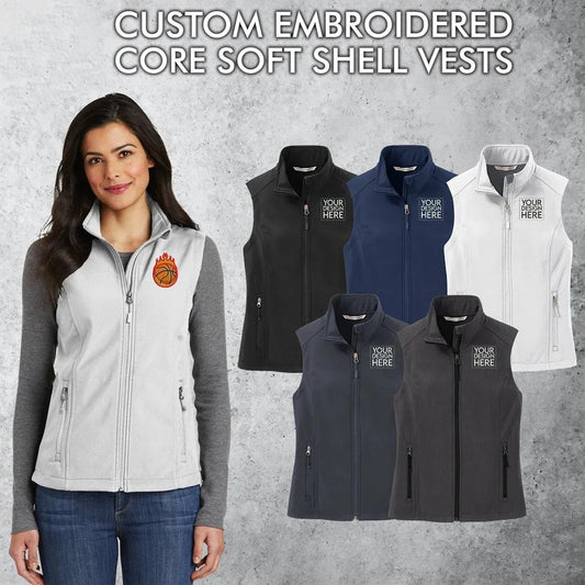 Port Authority® Custom Embroidered Women's Core Soft Shell Vest - L325