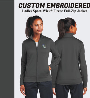 Sport-Tek® Custom Embroidered Women's Sport-Wick® Fleece Full-Zip Jacket - LST241