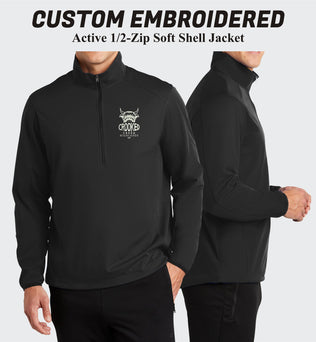 Port Authority® Custom Embroidered Active 1/2-Zip Soft Shell Jacket - J716