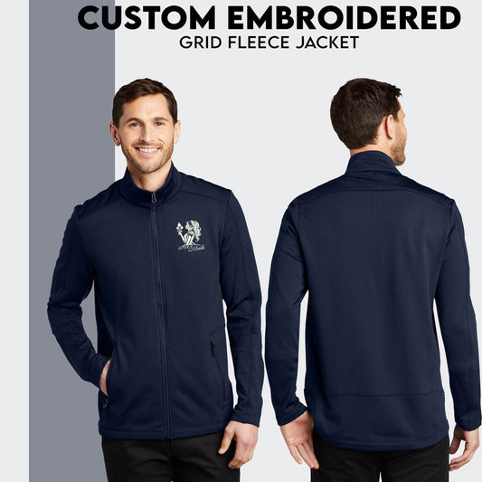 Port Authority® Custom Embroidered Grid Fleece Jacket - F239