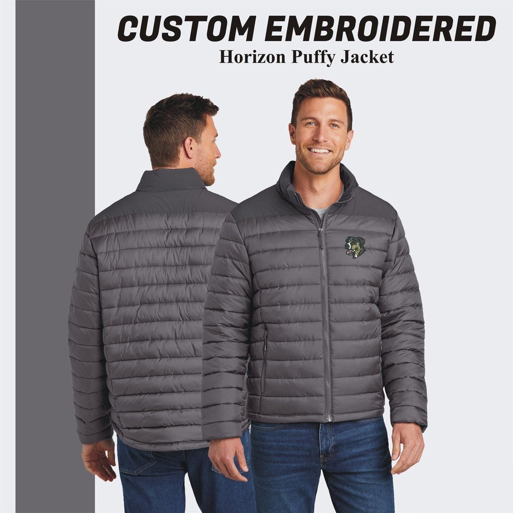 Port Authority® Custom Embroidered Horizon Puffy Jacket - J364