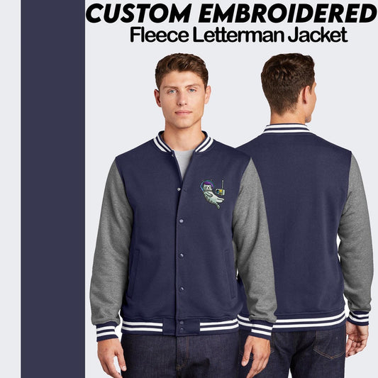 Sport-Tek® Custom Embroidered Fleece Letterman Jacket - ST270