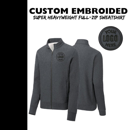 Sport-Tek ® Custom Embrodiered Super Heavyweight Full-Zip Sweatshirt - ST284