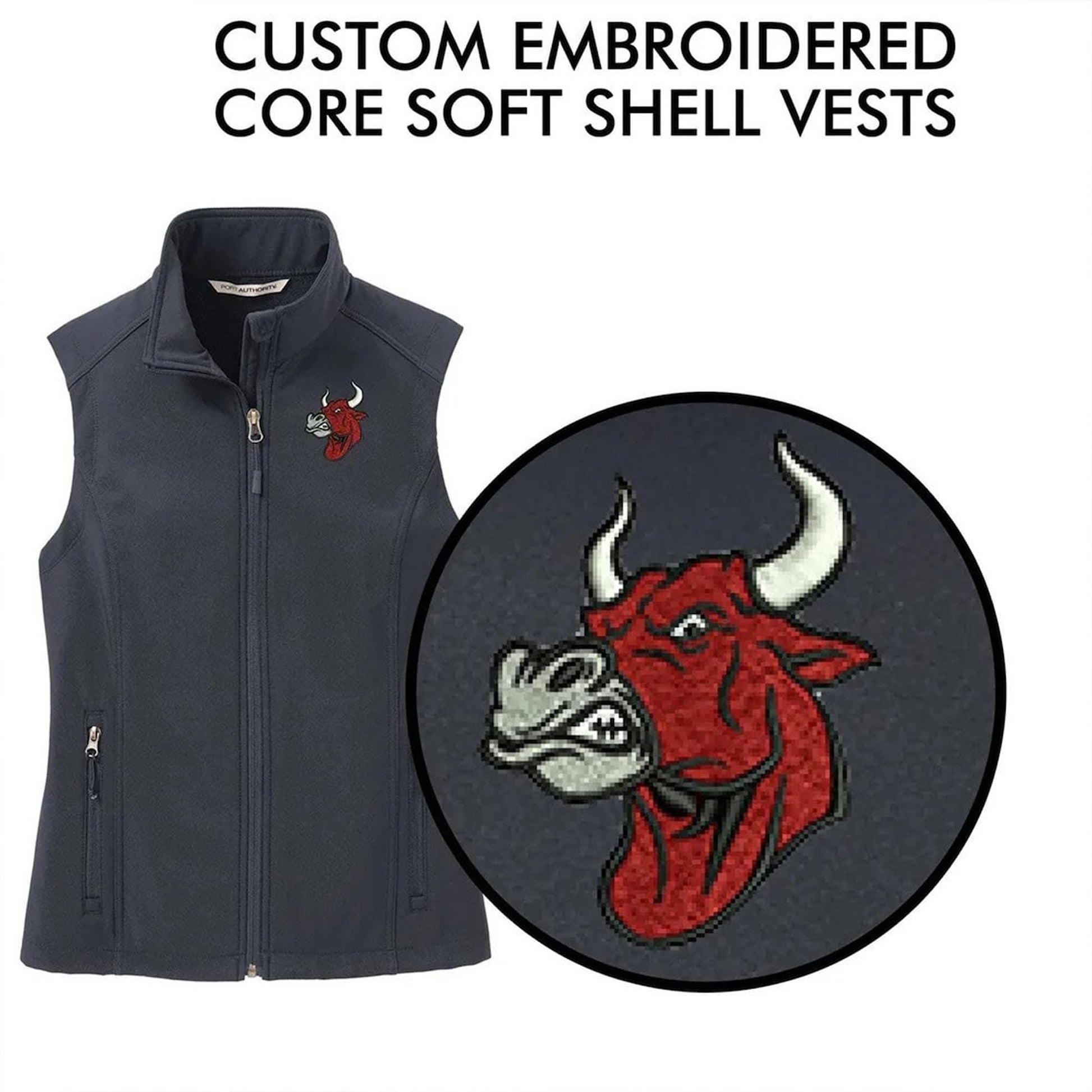 Port Authority® Custom Embroidered Women's Core Soft Shell Vest - L325
