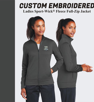 Sport-Tek® Custom Embroidered Women's Sport-Wick® Fleece Full-Zip Jacket - LST241