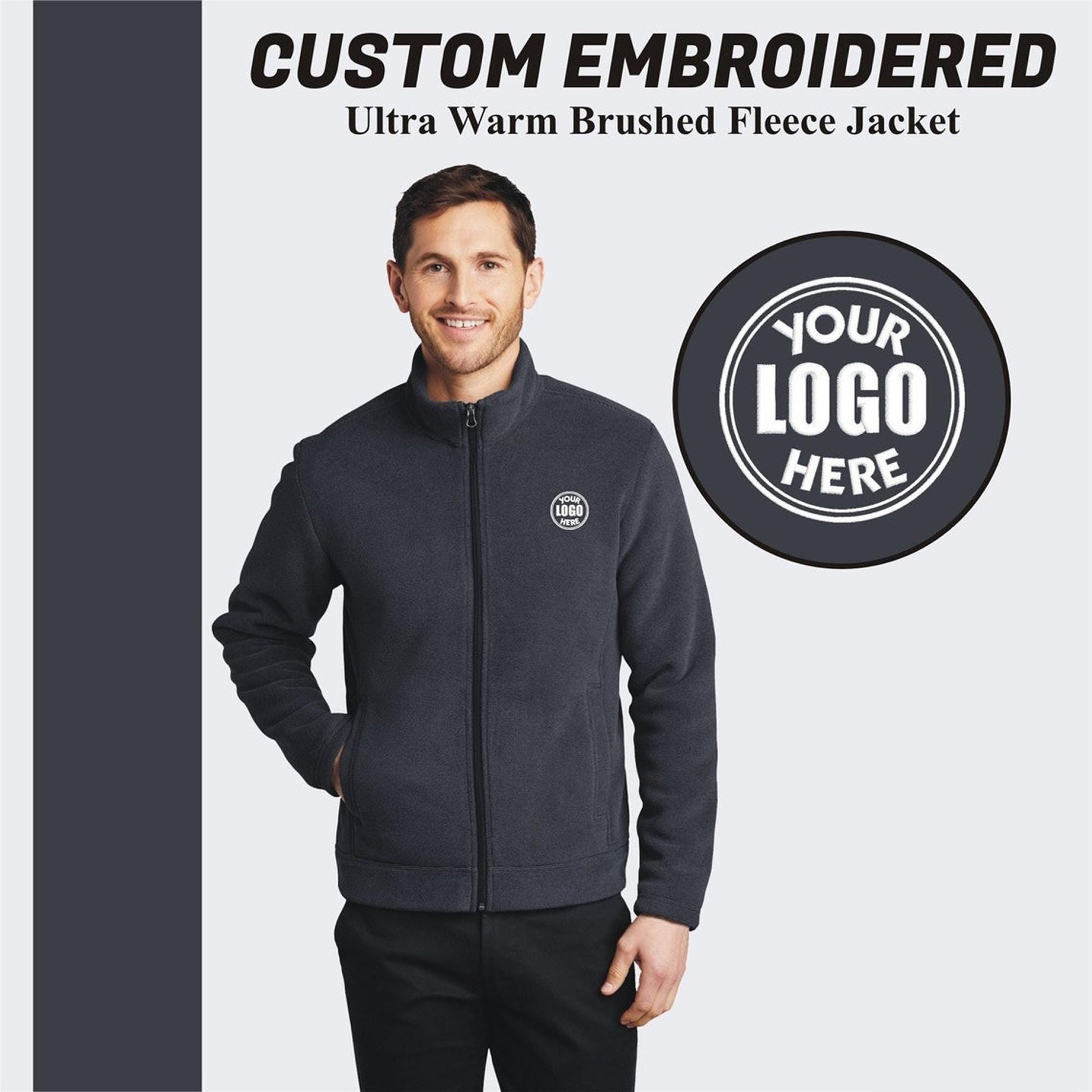 Port Authority® Custom Embroidered Ultra Warm Brushed Fleece Jacket - F211