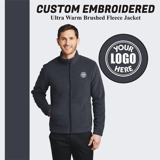 Port Authority® Custom Embroidered Ultra Warm Brushed Fleece Jacket - F211