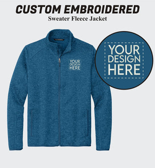Port Authority® Custom Embroidered Sweater Fleece Jacket - F232