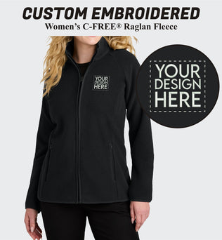 Port Authority® Custom Embroidered Women’s C-FREE® Raglan Fleece - L700