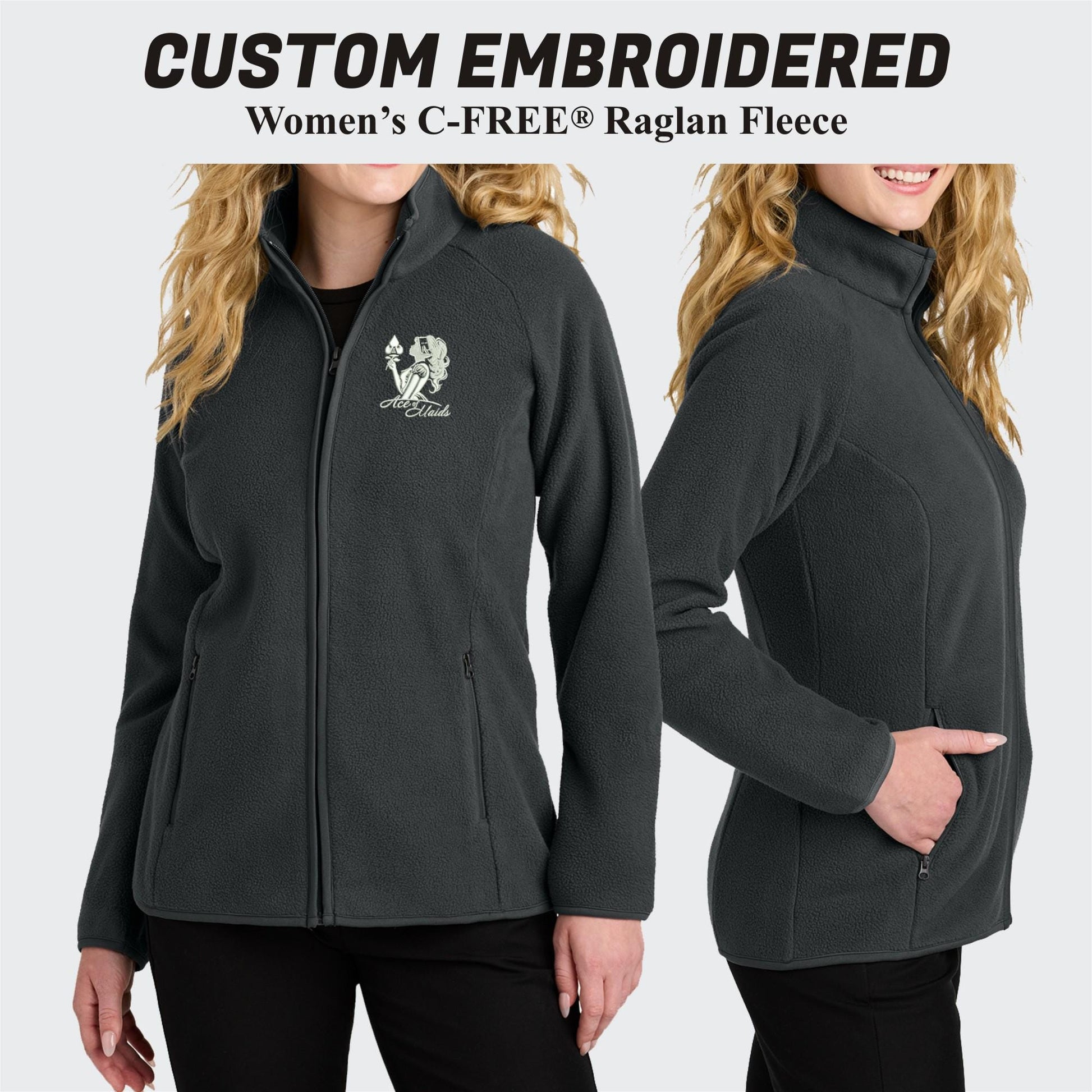 Port Authority® Custom Embroidered Women’s C-FREE® Raglan Fleece - L700