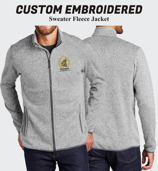 Port Authority® Custom Embroidered Sweater Fleece Jacket - F232