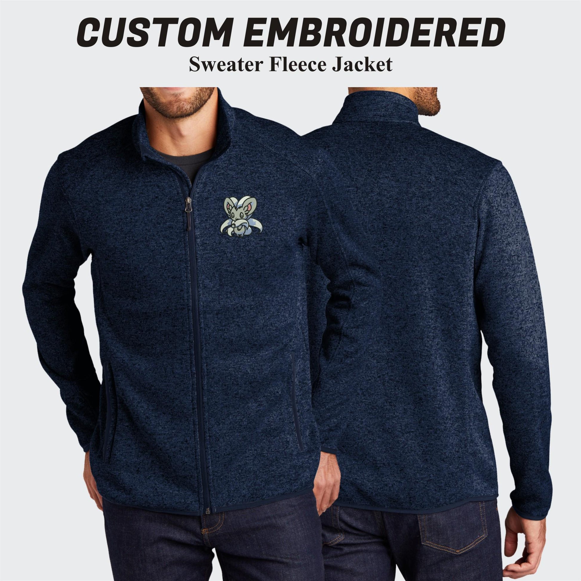 Port Authority® Custom Embroidered Sweater Fleece Jacket - F232