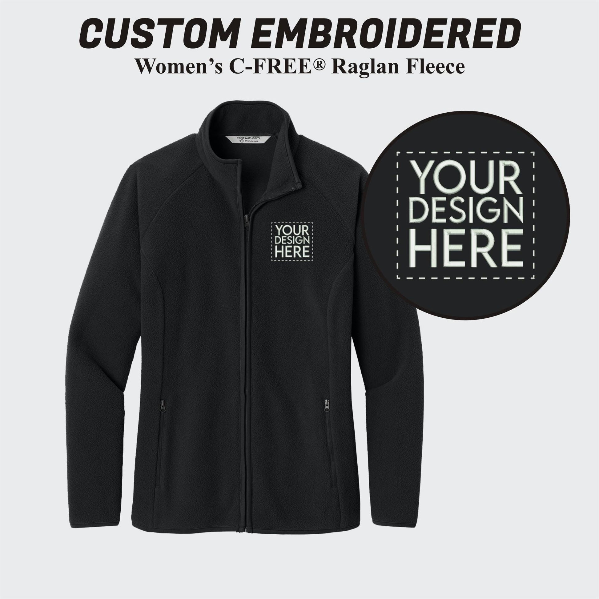 Port Authority® Custom Embroidered Women’s C-FREE® Raglan Fleece - L700