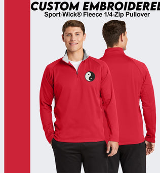 Sport-Tek® Sport-Wick® Custom Embroidered Fleece 1/4-Zip Pullover (F243)